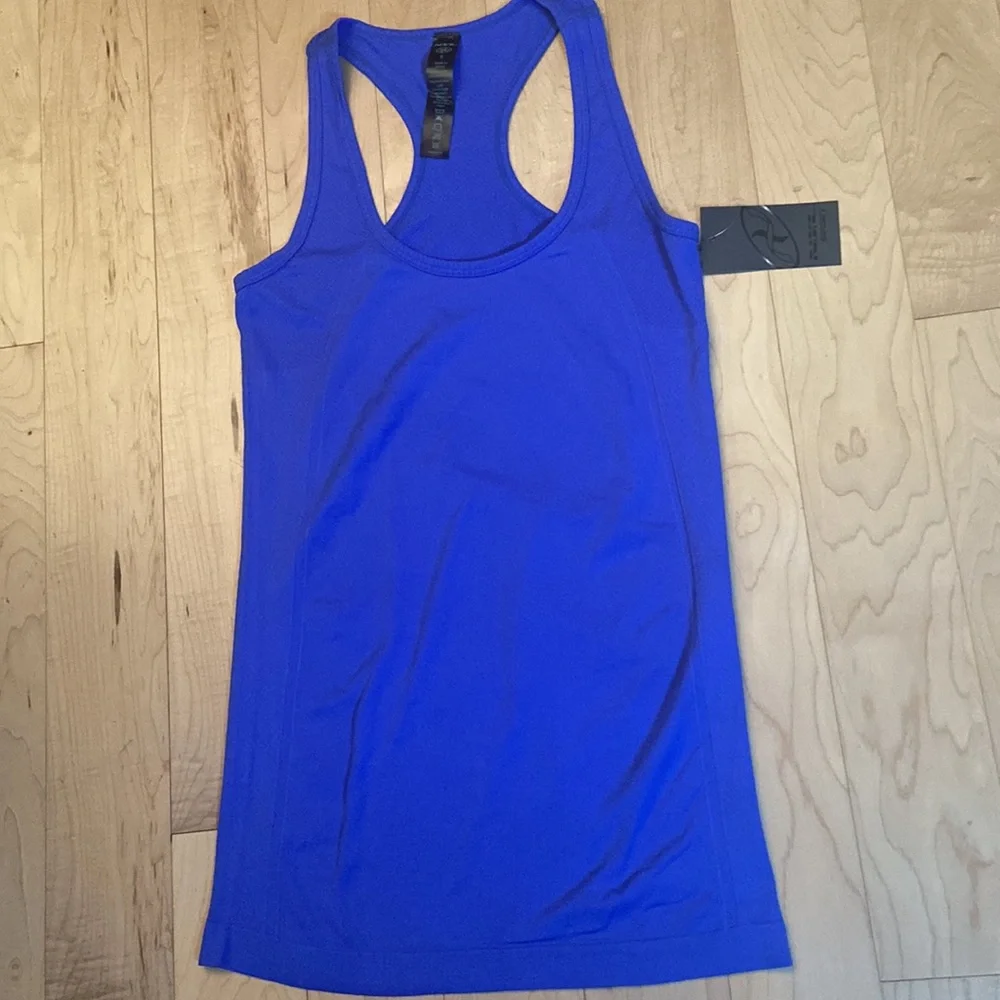 NWT Blue Racer-Back Tank Top - Picture 1 of 1